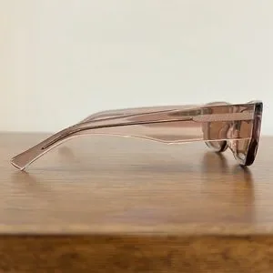 AMBUSH CORTNEY Rectangular-frame Sunglasses In Brown Courteney - Rectangle Clear Brown Frame Sunglasses For Women  main image 4